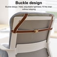 thumbnail image 4 of Office Chair Cushion One-Piece Thick Seat Cushion Padded with Backrest for Butt and Back Support, Light Gray, 4 of 8