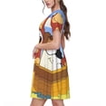 thumbnail image 4 of Lsque Bluey Print Women's Casual Dress T-Shirt Summer Short Sleeve Scoop Neck Swing Dresses, 4 of 7