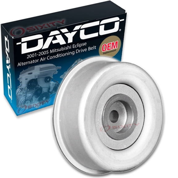 Dayco Alternator AC Drive Belt Idler Pulley compatible with Mitsubishi Eclipse 3.0L V6 2001-2005