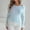 Sky Blue, variant on Qulqfy Purple Sweater Women Knit Cropped Pullover Fuzzy Bell Sleeve Tunic Square Neck Shirts Women's Fall Sweaters Free