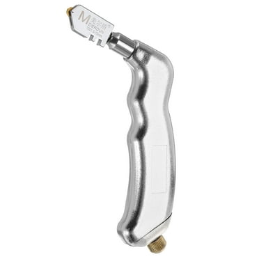 Glass Cutter Pistol Grip 3mm-15mm Oil Feed Tungsten Carbide Stained Glass Cutting Tool Silver Tone