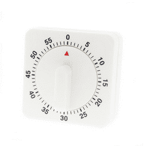 CCOCC Timer No Battery Required Kitchen Timer Loud Sound 60 Minutes Kitchen Timers for Cooking White