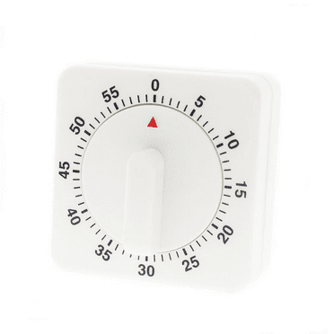 CCOCC Timer No Battery Required Kitchen Timer Loud Sound 60 Minutes Kitchen Timers for Cooking White