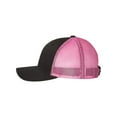 thumbnail image 3 of Richardson Low Pro Trucker Cap, M-L, Black-Neon Pink, 3 of 3