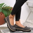 thumbnail image 6 of Bkhluea Women Knotted Platform Loafer Shoes Slip On Comfortable Footwear For Office Work Daily Casual Outdoor Activities, 6 of 7