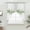 Sage Green, variant on Eucalyptus Leaves Swag Curtains for Kitchen/Bedroom/Living Room, Sage Green Plaid Watercolor Scalloped Curtains 63 Inch Long, Rod Pocket Window Swag Topper Curtains Valances 2 Panels Set 36"x63"