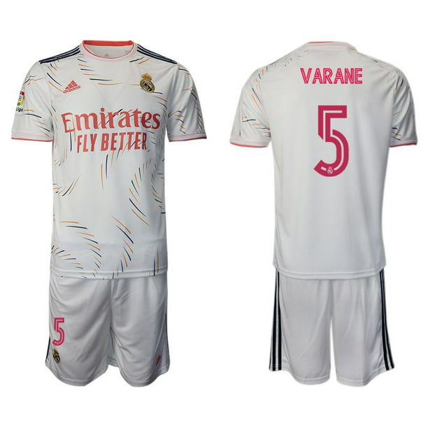 مكواة بخار كبس Men 2021-2022 Club Real Madrid home white 5 Adidas Soccer Jersey ... مكواة بخار كبس