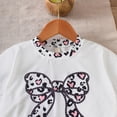 thumbnail image 4 of HCNTES Toddler Girl Daily Set Cat Print Peplum Tee and Leggings 2 Piece Ideal for After School Baby Girl Outfit, 4 of 8