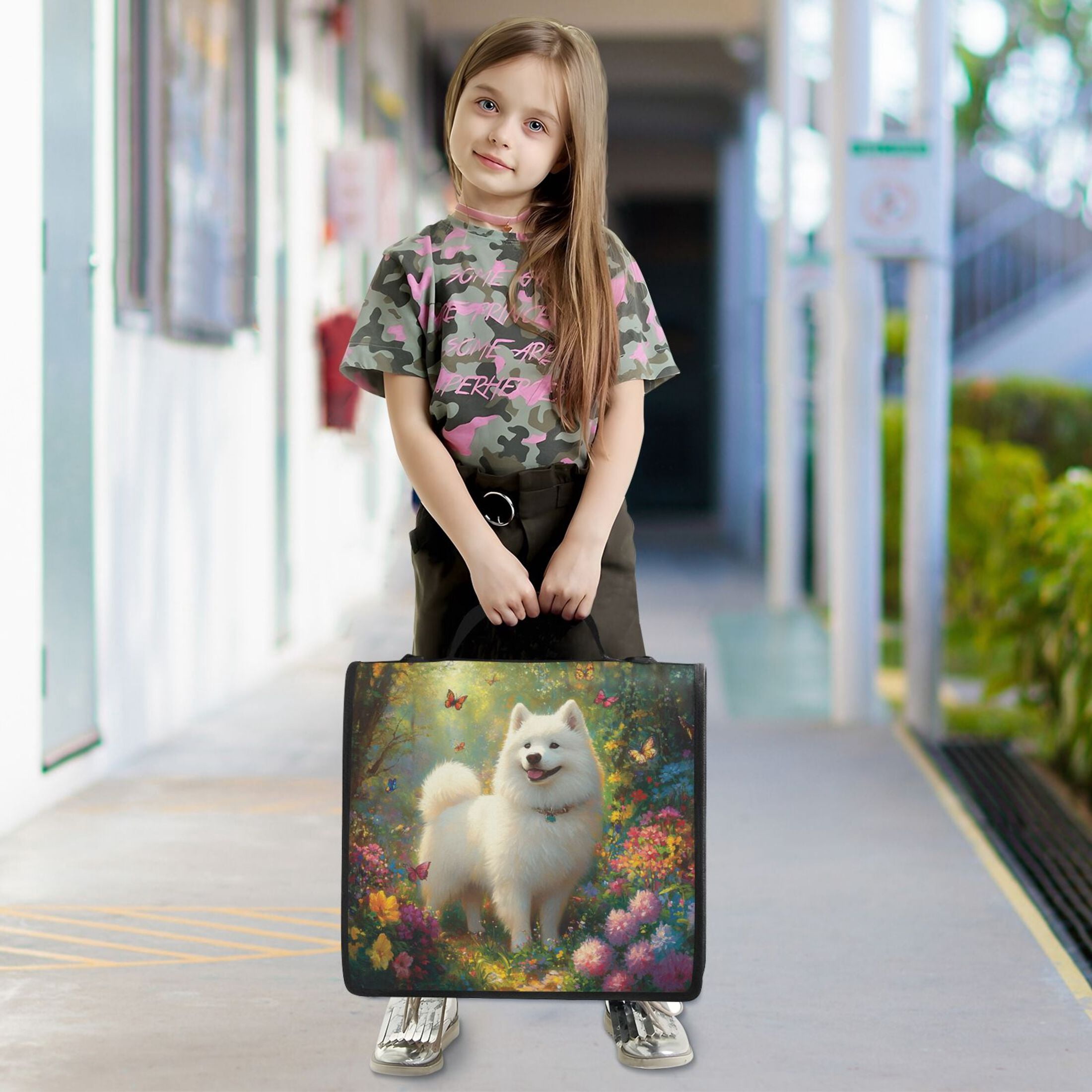 YAZAOO Zipper Binder trapper keeper Documents Organized Design Whimsical Canine Bliss Printed