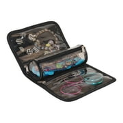 Everything Mary Roll-Up Jewelry Organizer - Black Polyester Hanging Storage for Necklaces & Accessories