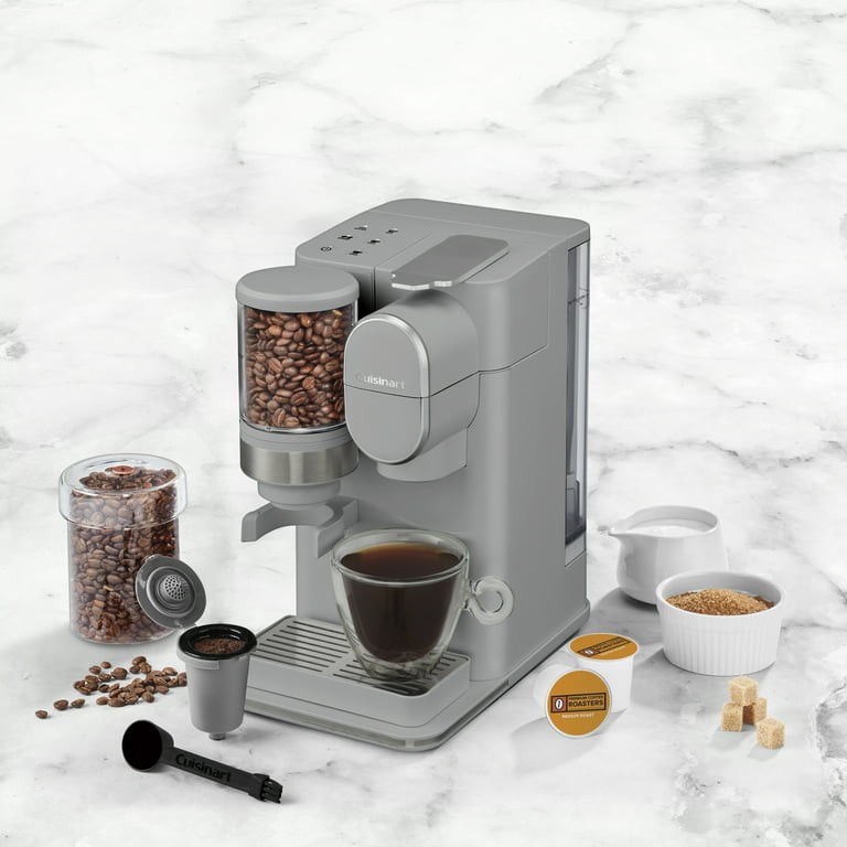 Cuisinart Grind & Brew Single-Serve Coffeemaker, Gray 