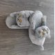 thumbnail image 4 of Pantuflas de interior con dibujos de gatos grises, suaves y cálidas, para el invierno, unisex, para mujeres, adolescentes, adultos, niños y niñas, tallas 35 a 39, 4 of 5