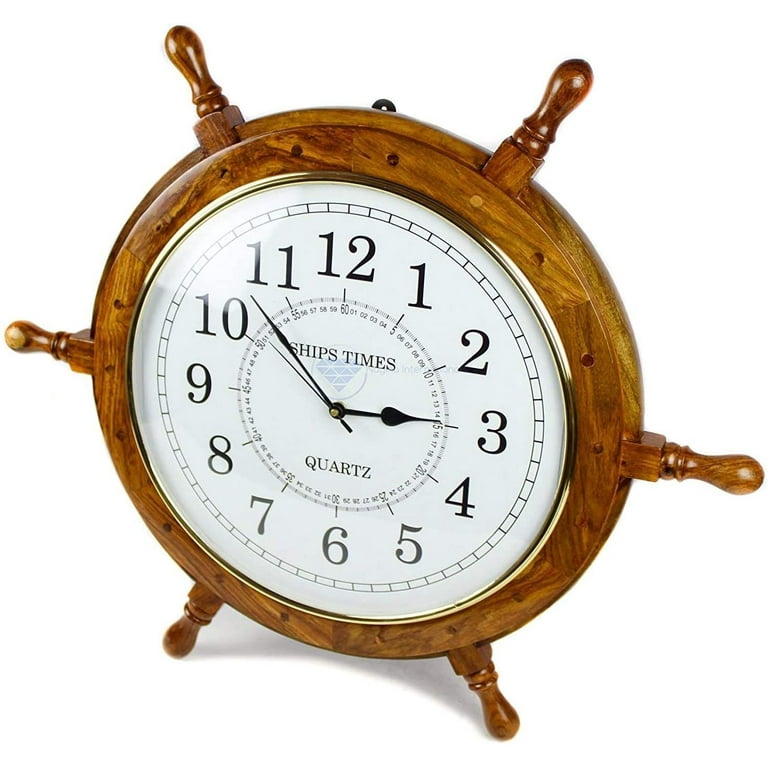 Ship Wheel Clock