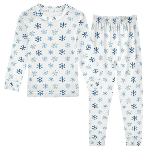 Pajama Snowflakes Cute Comfortable Cotton Two-piece Pajama Set