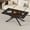Black, variant on OUFAN 39.37" Rectangular Clear Tempered Glass Coffee Table, Stylish Design Black Metal Legs, Modern & Simple Center Table for Living Room, Golden