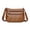 Brown, variant on XMKP 2xLadies Cross Body Bag PU Leather Bag Shoulder Handbag Long Strap Brown