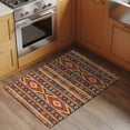 thumbnail image 2 of 2x3 Ft Entryway Area Rug, Southwest Boho Kitchen Rug Runner Washable Floor Mat, Retro Farmhouse Abstract Geometric Striped Non Slip Indoor Door Mat Throw Carpet for Bathroom Living Room Bedroom, 2 of 8