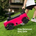 thumbnail image 6 of Track Seven Ride-On Push Car for Toddlers, Licensed Mercedes-Benz Unimog Sliding Car w/Steering Wheel, Under Seat Storage, Foot-to-Floor Ride On Toy for Boys & Girls Aged 1-3 Years, Pink, 6 of 8