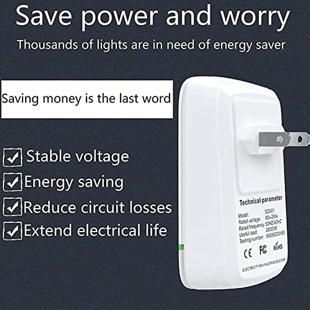 Stopwatt Energy Saving Device Power Saver Real Watt Electricity Household Appliances
