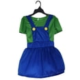 thumbnail image 1 of Super Mario Costume Adults Kids Boy Girl Cosplay Fancy Dress Up Party Outfits _ip zhangyuxiang LED, 1 of 2