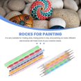 thumbnail image 4 of Mandala Dotting Stencil Tools Rock Painting Kit Ball Stylus Dotting Tools Include Stencil, Paint Tray (17 Pack), 4 of 5