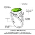 thumbnail image 6 of 925 Sterling Silver Ring Peridot Quartz Handmade Jewelry, 6 of 9