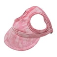 thumbnail image 2 of Dog Baseball Cap,1PC Pet Summer Beach Peaked Cap Dog Hat with Ear Holes, Adjustable Cat Visor Sunbonnet Hat for Small Medium Large Dogs (Cloud Pink, XL), 2 of 8