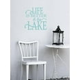 thumbnail image 3 of Life Is Better At the Lake Summer Wall Decals Vinyl Lettering Sticker Quote Décor, 18 X 18 , Beach House, 3 of 4