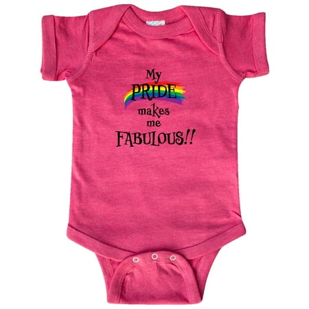 

Inktastic My Pride Makes me Fabulous with Rainbow Gift Baby Boy or Baby Girl Bodysuit
