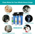 thumbnail image 4 of iSpring WGB32B-KS Whole House Water Filter System, 3-Stage Filtration, Reduces Heavy Metals, Hydrogen Sulfide, Chlorine, Chloramine, Sediments, 4 of 7