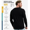thumbnail image 2 of 𝗕𝗥𝗘𝗔𝗧𝗛𝗔𝗕𝗟𝗘 Merino.tech Men’s Lightweight Merino Wool Thermal Long Sleeve Shirt with Hiking Socks, 2 of 9