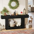 thumbnail image 6 of Tribesigns 63" Console Table, Farmhouse 2-Tier Entryway Table with U-Shaped Base, 6 of 7