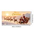 thumbnail image 3 of Pancarta para puerta de garaje Papá Noel grande reutilizable para fiestas familiares al aire libre y fondos fotográficos, 3 of 8