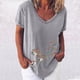 thumbnail image 2 of Elegante mujer con cuello en V estampado camiseta blusa Tops sudadera OAVQHLG3B Store  lin121212, 2 of 4