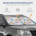thumbnail image 4 of Kll Unicorn Doingyoga Windshield Sun Shade 2-Piece Foldable Car Front Window Sunshade For Most Sedans Suv Truck- Large, 4 of 7