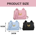 thumbnail image 2 of Moon Cat Wallet Pu Leather Wallet Moon Sailor Bag Handbag Shoulder Bag, 2 of 5