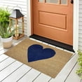 thumbnail image 2 of Valentine's Day Love Heart Welcome Doormat, 15.75" x 23.62" Washable Red Heart Coir Floor Mat with Non Rubber Backing for Porch Entry Stair Bathroom Wedding Anniversary Home Decor, 2 of 6