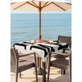 thumbnail image 2 of Outdoor Tablecloth with Umbrella Hole and Zipper, Fall Pumpkin Square Table Cloth 54x54 Inch Waterproof Tablecloth, Farm Home Thanksgiving Day Maple Leaf Picnic Table Cover for Patio Camping, 2 of 7
