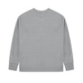 thumbnail image 4 of Boys Casual Long Sleeve Shirt, Soft Henley Top for Kids, Waffle Knit Thermal Shirt with Ribbed Cuffs, Gray,Size 11 T, 4 of 6