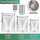 thumbnail image 5 of Resealable Mylar Bags For Food Storage - 50 Pack With Oxygen Absorber - Ideal For Grains And Nuts, 5 of 5