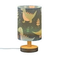 thumbnail image 2 of Dinosaurs Cartoon Bedside Table Lamp LED Warm Lights with USB Charging Port Retro Cylinder Desk Lamps, 2 of 7