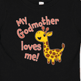 thumbnail image 4 of Inktastic My Godmother Loves me- cute giraffe Boys or Girls Baby T-Shirt, 4 of 5