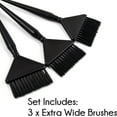 thumbnail image 2 of 3 Pack Extra Wide Hair Dye Brushes - Hair Color Brush Applicator Set - Hair Dye Brush Applicator - Hair Coloring Brush - Hair Root Touch Up Brush (Black), 2 of 4