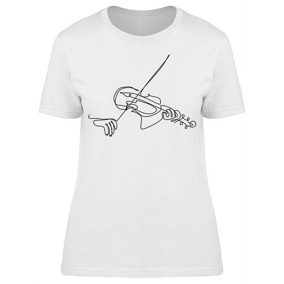 Hand Playing Violin T-Shirt Women -Image by Shutterstock, Female 3X-Large