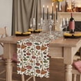 thumbnail image 2 of Fall Mushroom 108 Inch Table Runner, Farmhouse Country Botanical Leaves Farmhouse Dresser Scarf Cotton & Linen Tablerunner for Dining/Kitchen Island/Holiday Party Décor 13" x 108", 2 of 9
