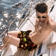 thumbnail image 2 of luoweisi Men's Beach Shorts Quick Dry Swim Trunks with Mesh Lining Acorns L, 2 of 5