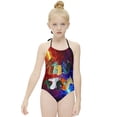thumbnail image 3 of Wings Of Fire WOF Girls One Piece Swimsuits Quick Dry Bathing Suit Swimwear Swimming Suit 12-14Y(170cm), 3 of 8