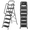 Black, variant on JOZ 6 Step Ladder for Adults, 800lbs Heavy Duty Folding Ladder with Tool Tray, Upgraded Non Slip Handrails and Anti Slip Pedal for Home Office Garage, Black