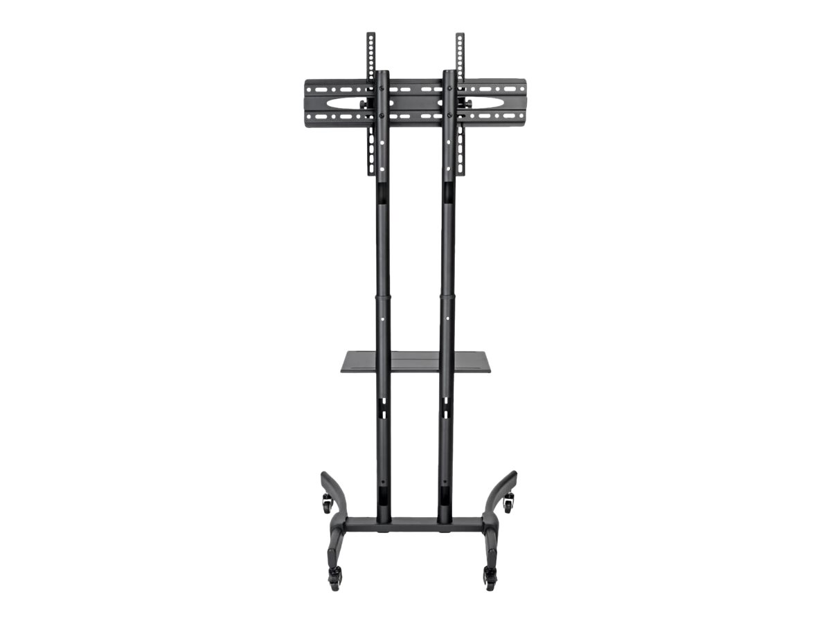 Tripp Lite Mobile Tv Floor Stand Cart Height-adjustable Lcd 37-70" Displays - Cart - For Flat Panel / Notebk / Av Equipment - Aluminum, Steel - Black, Silver - Screen Size: 37"-70" - image 4 of 6