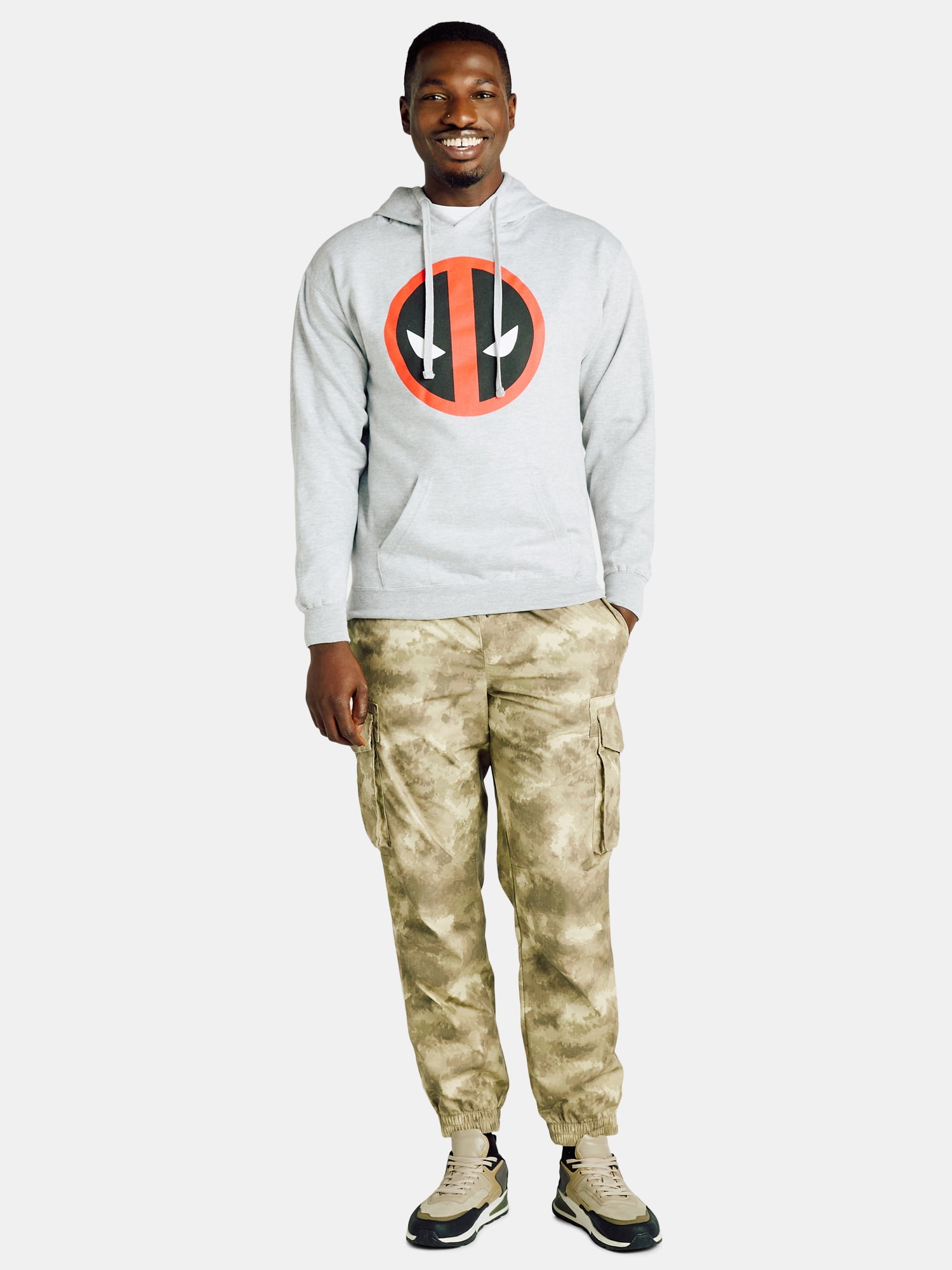 Deadpool Men's & Big Men's Logo Graphic Hoodie with Long Sleeves, Sizes S-3XL